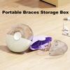 Mini Magnetic Dental Retainer Case Portable Dustproof Braces Box Sealed Mouthguard Case For Teeth Travel False Denture Box