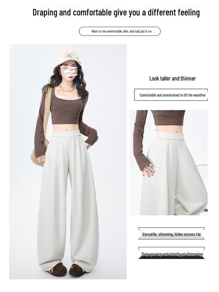 Women's Casual Loose Sweatpants with Wide-Leg Balloon Style for Spring 2026