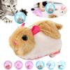 Peluche Interattivi Criceto Rotolante-Palla Attiva Coniglio Elettrico-Criceto Palla Rotolante Trasparente Giocattolo Esercizio Piccoli Animali