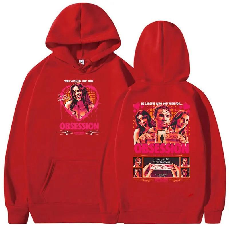 Mens Oversized Hoodie With Retro Graphic Print Fall Casual Sweatshirt Youth