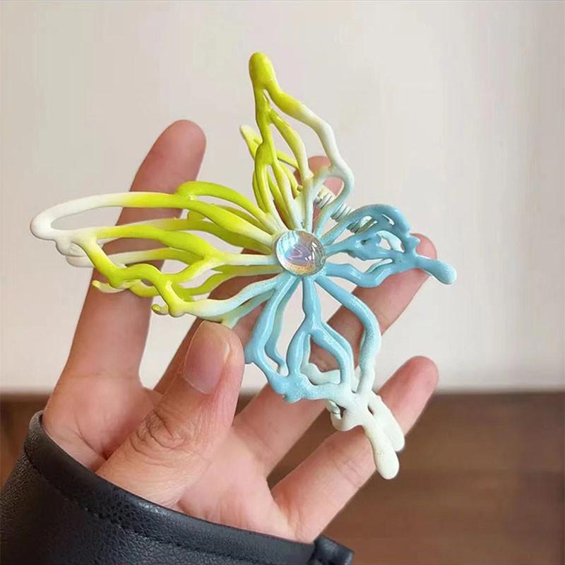 Large Butterfly Metal Hair Clip for Women Elegant Temperament Shark Hair Clip Fashion Girl Hair Clamp