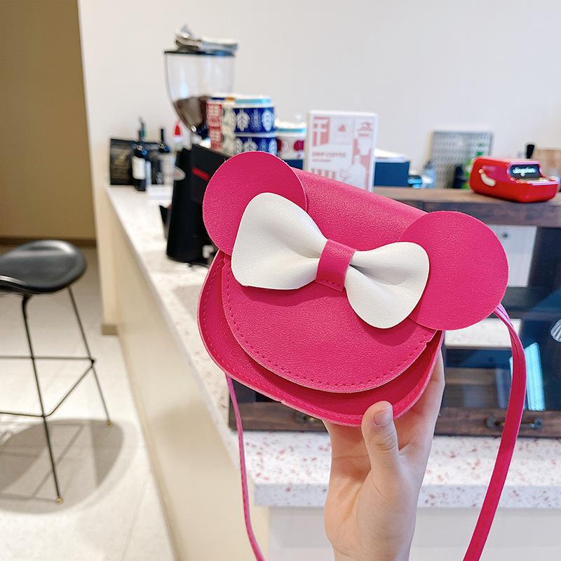 Cartoon Cute Bow Bow Tie Design Messenger Bag New Children's Change Bag Versatile Little Princess Backpack