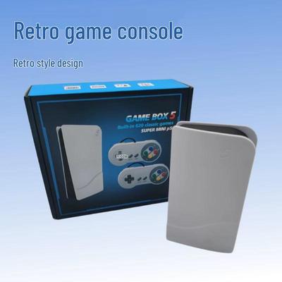 Nostalgic Red & White NES TV Game Console with Mini PS5 Controller and AV Cable
