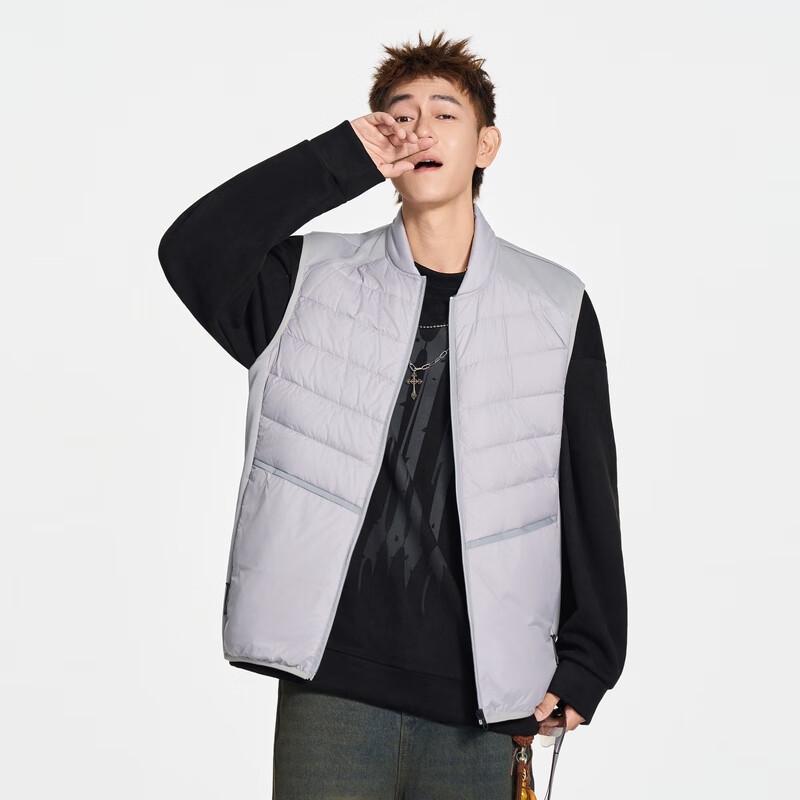 Fengmao Men's Autumn/Winter Baseball Collar Down Vest