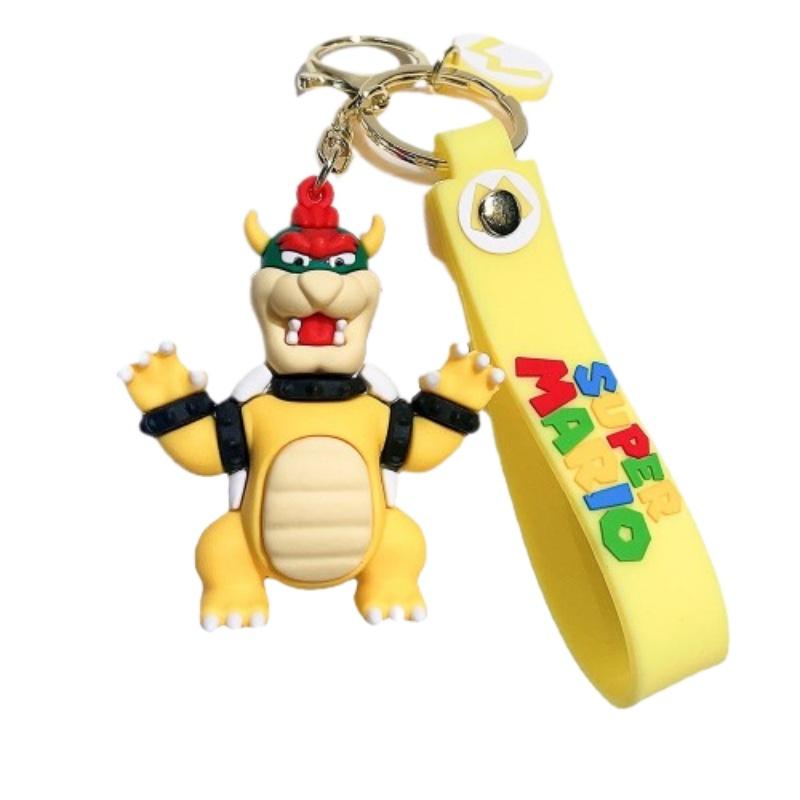 Cute Super Mario Keychain For Car And Bag Decorations Soft Pvc Material