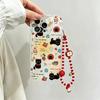 Cute Cat With Apple Fruit Chain Case For Google PIXEL 7 8 9 10 Pro XL 7A 8A Soft Silicone Wave Side Cartoon Cover