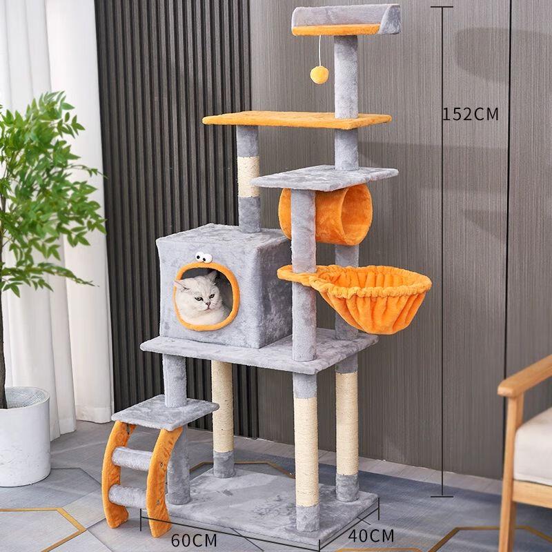 Aomengming Multi-level Cat Tree with Scratcher and Condo