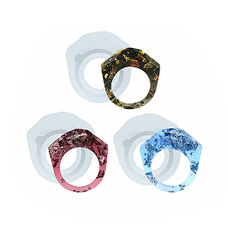 3pcs Ring Resin Molds For Jewelry Rings Silicone Casting Molds For DIY Rings Jewelry Silicone Mold Tools For Clay Epoxy Resin