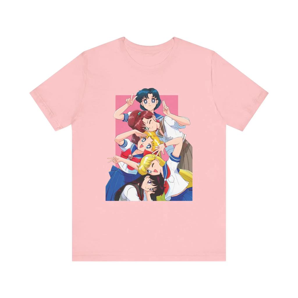 Relaxing and Comfortable Sailor Moon T-shirt Anime Tee Cotton Summer Men and Women TShirt