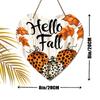 Herbstliches Erntedankfest „Hallo Herbst“ Logo-Anhänger, Heimwand- oder Türdekoration, 2D flach aus Holz, Gartendekoration, Geschenke für Freunde und Familie