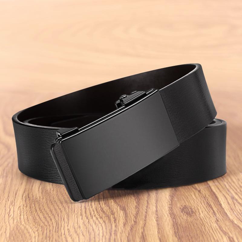 Men'S Toothless Automatic Buckle Does Not Punch Holes, Automatic Buckle Suit Youth Belt