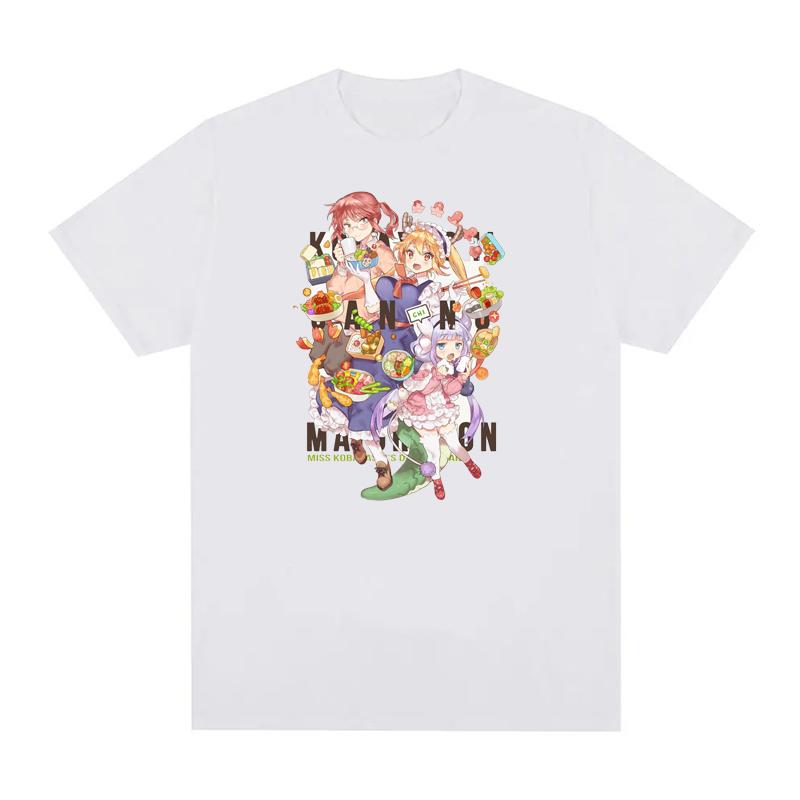 Miss Kobayashi Dragon Maid Kawaii Maidservant Tohru Funny Anime T Shirt Men Women Cotton Casual T Shirt O-Neck EU Size Tees
