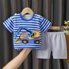 2pcs/set Children's Sets Kids Clothes Boys Girls CartoonT-shirt + Shorts Summer Cotton Short Sleeve Baby Children Clothing Toddler Suit