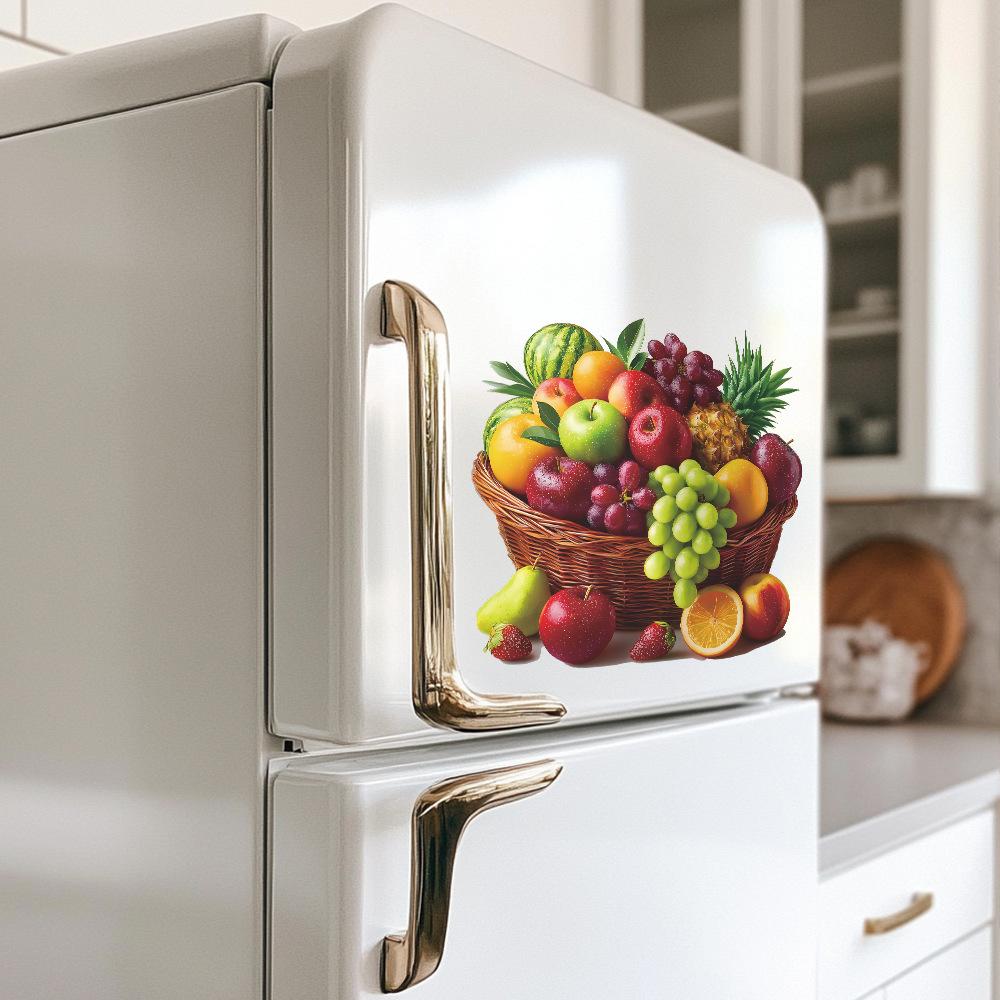 Bemalter Simulations-Obstkorb, Badezimmer, Zuhause, Wanddekorationsaufkleber