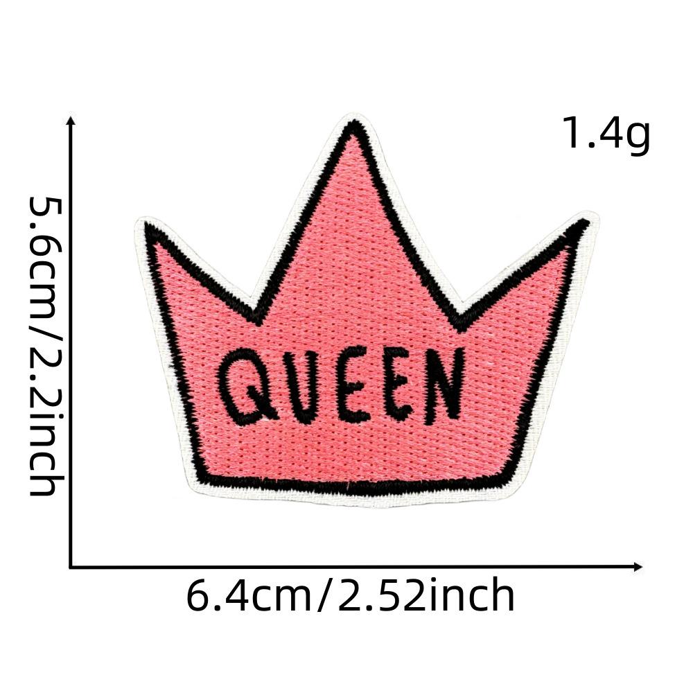 Rosa Cartoon Gestickter Stoffaufnäher für Hüte, Kleidung und mehr