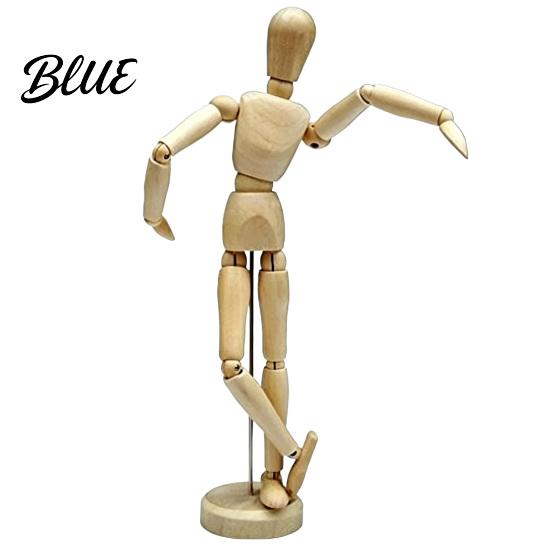 Künstler-Schaufensterpuppe für Figurenpuppe Mannequin Körper Flexibel Zeichnen Holzgelenke Menschliches Ornament Künstler-Pose Modell Bewegliche Gelenkige Hand