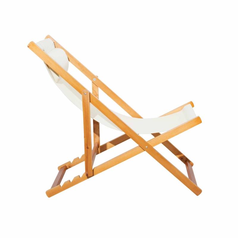 Chilienne Pliante Inclinable En Bois De Peuplier Chili Beige Mobilier Raineau