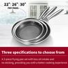 1 Stück Nicht gehammerte Pfanne 22, 26, 30CM Für alle Herde Für Kochanwendungen auf verschiedenen Herden Kratzfest, Gleichmäßige Erwärmung Kochgeschirr