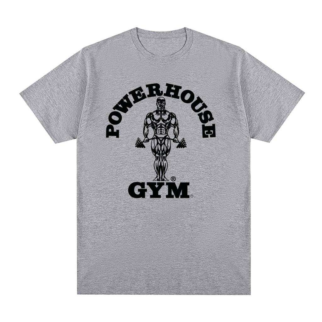 Powerhouse Gym Vintage T-Shirt Harajuku Geek Lustig Baumwolle Herren T-Shirt Neues T-Shirt T-Shirt Damen Tops