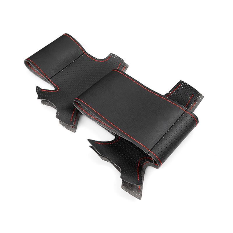 Car Accessories Black Perforated-Microfiber Leather Steering Wheel Cover Trim For VW Golf 4 MK4 1998-2004 Passat B5 1996 - 2005