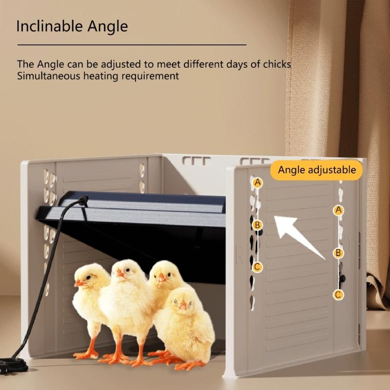 Height Adjustable Chicken Brooder Heater Automatic Chick Heating Plate for Baby Chick and Duckling