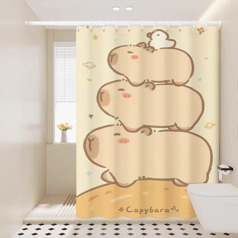 Duschvorhang Niedliches Badezimmer Wasserdicht Und Schimmelresistent Badezimmer Trennvorhang Türvorhang Vorhang Hängevorhang