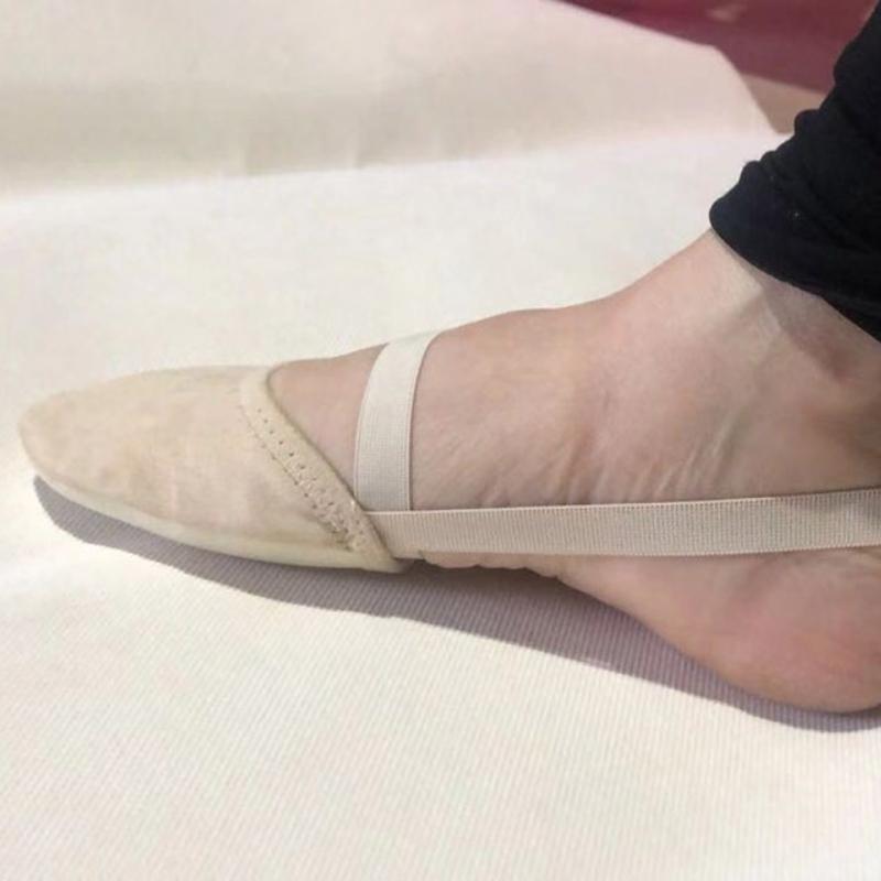 Pernuțe antiderapante pentru jumătate de talpă cu acoperire pentru degete, șosete de balet cu acoperire pentru degete pentru femei / fete, pentru practică și spectacol de dans