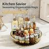 360° Rotating Rack,multifunctional Storage Turntable For Kitchen Countertops,spice Storage Rack,living Room Desktop Storage Tray