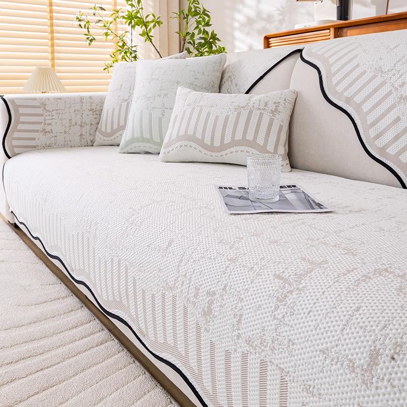 Special-shaped Ice Silk Sofa Cushion 2025 New Summer Leather Sofa Mat Seat Cushion Non-slip and Cool Sofa Cover Towel