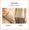 Soft Velvet Half High Collar Interior Autumn and Winter Women's Bottom Shirt Solid Color Slim Fit Can Be Wearing Outward Top Women's Warm Clothes
