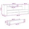 Daybed with Drawers and Shelf Concrete Grey Engineered Wood