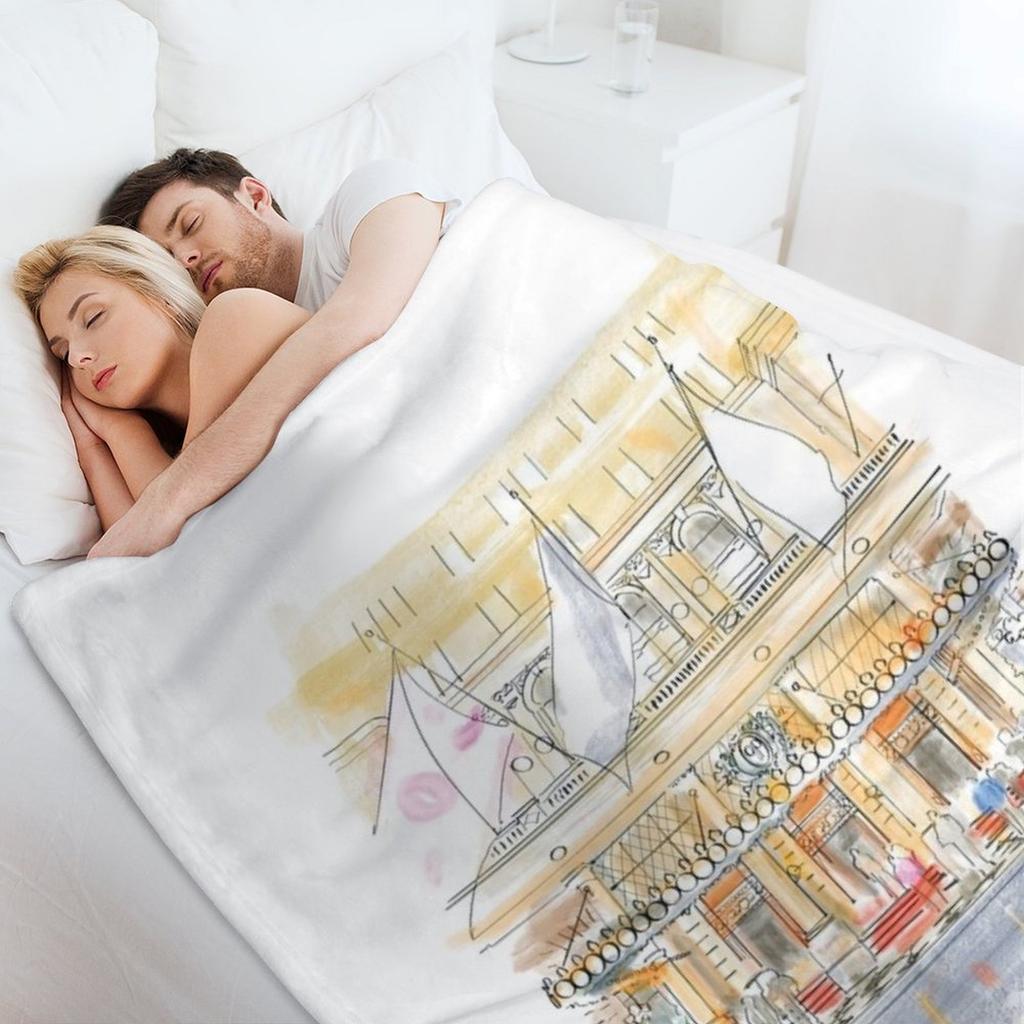 The Plaza Hotel New York Throw Blanket Large Travel Blankets For Sofas Luxury Throw Blankets