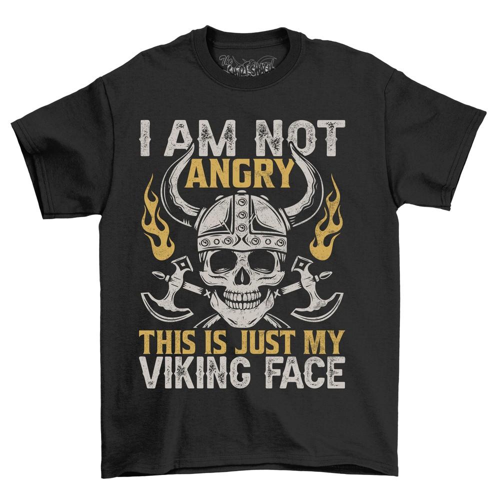 Viking Face ''I Am Not'' T-shirt - Funny Norse Warrior Design, Unisex Printed Tee.