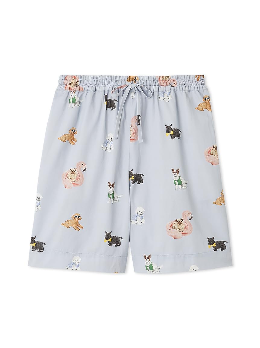 

UNISEX SUMMER DOG print shorts PUFP252293 BLU [Gelato Pique] синий