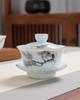 Chaxun Celadon Jade Porcelain Gaiwan Tea Set