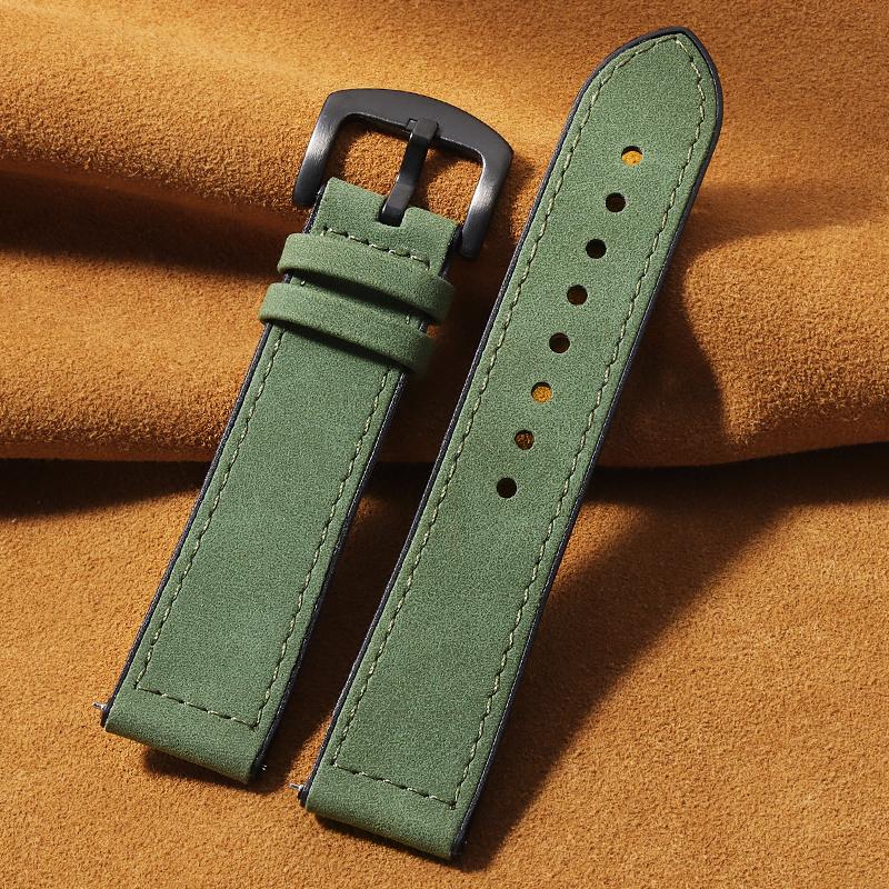 20mm 22mm Leather and Silicone Hybrid Strap for Samsung Galaxy Watch7 6 Classic 47mm 46mm/Galaxy Watch6 40mm 44mm Band Bracelet