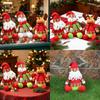 Christmas Plush Decorations With Snowman Santa Reindeer For Home Holiday Decor