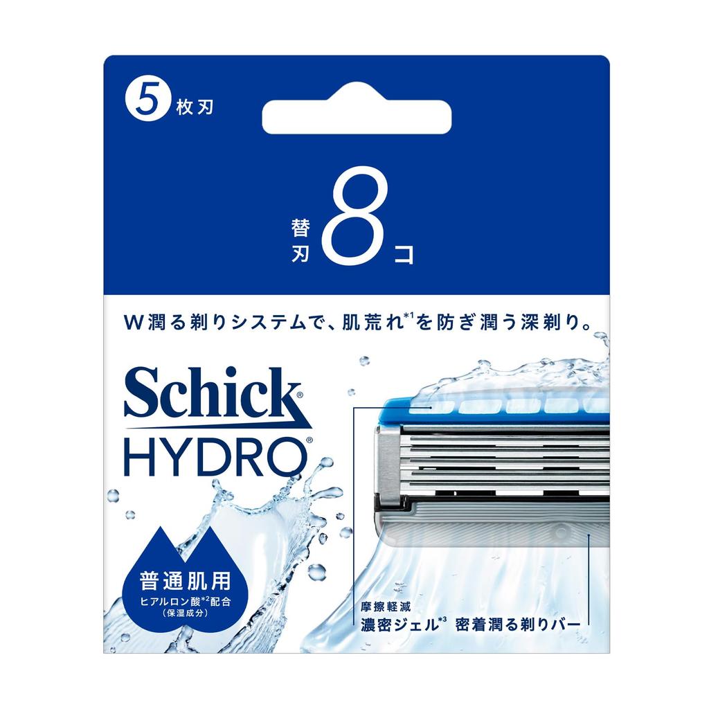 Schick Hydro Razor Replacement Blades for Normal Skin Shaving Razor (8 Blades) - Men's