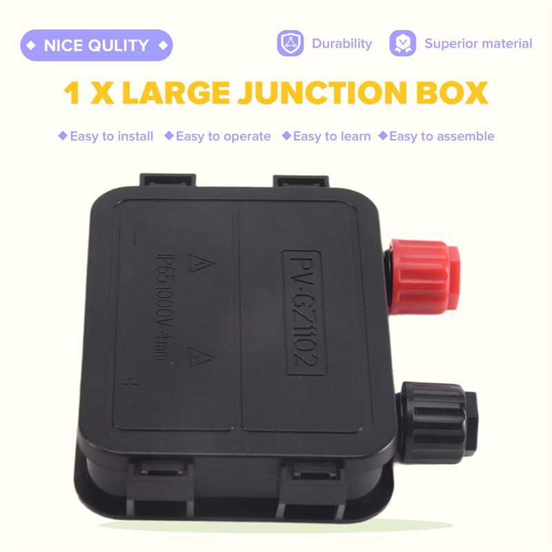 A25F-Photovoltaic Junction Box 60-1500W Waterproof IP67 For Photovoltaic Solar System Connector Accessories