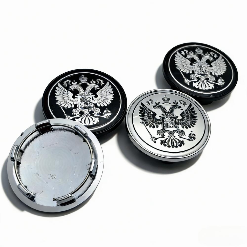 4pcs Russian Coat of Arms Logo Emblem Car Wheel Center Caps 69MM 56MM Wheels Hub Dust Cap Rim Hubcaps Cover Replace Accessories