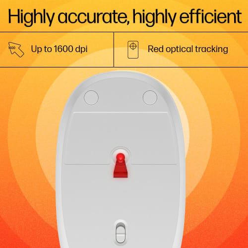 Hewlett-Packard (HP) HP Wireless Mouse Wireless Mouse HP 240 Thin Bluetooth5.1 Wireless Optical White White
