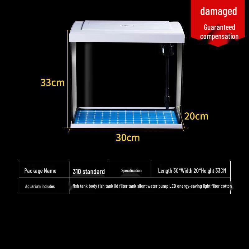 Clear Right Angle Desktop Aquarium for Living Rooms, Balconies, and Offices