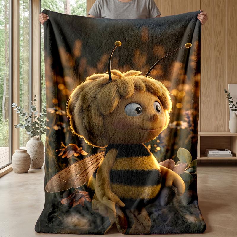 Weiche Flanelldecke Leicht Gemütlich Schlafzimmer Wohnzimmer DeckeDie Biene Maja