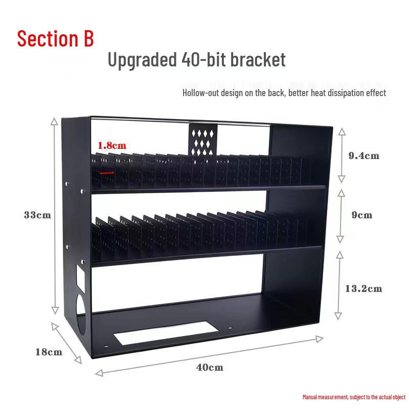 40-Bit All-Metal Phone Charging & Placement Stand with Multi-Port Charger.