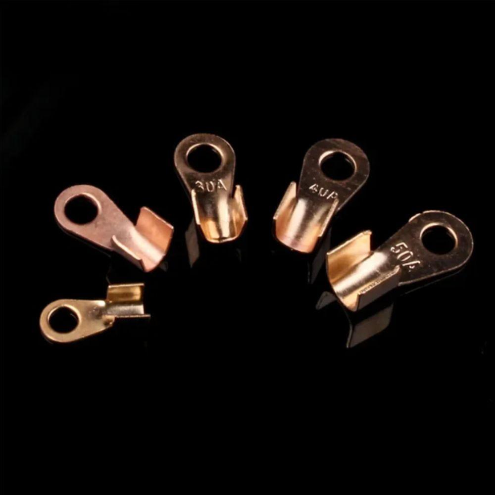 OT Type Wire Terminal Red Copper Binding Post Sheet Terminal Open Mouth Cable  Wire Wiring