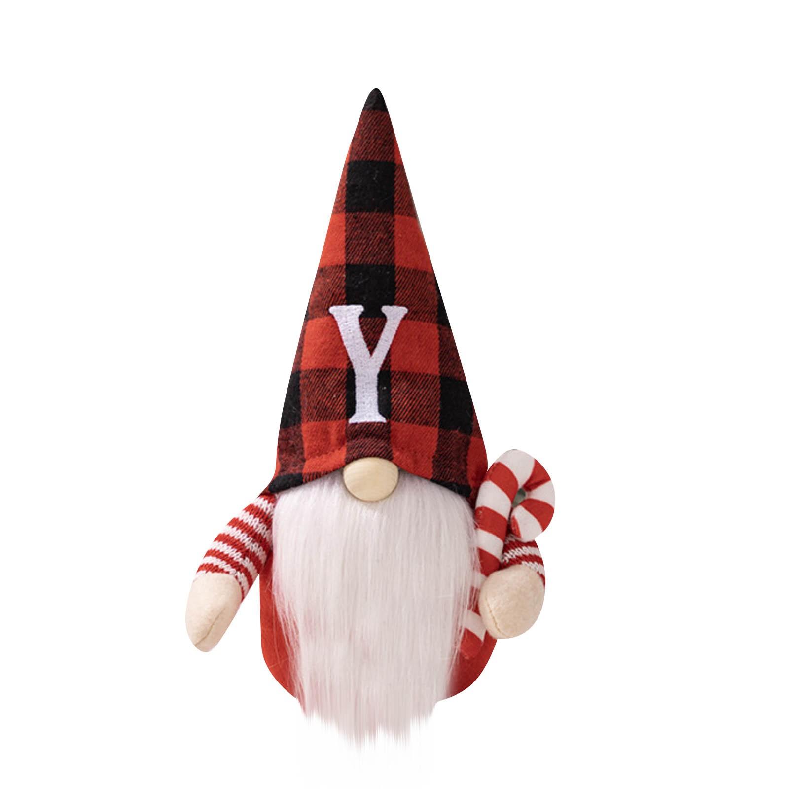 

Червоно-чорна плед вишита літера лялька орнаменти Рудольф Гоблін безлика лялька своїми руками One Size