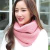 Women's Knitted Wool Snood: Winter Warm Solid Color Neck Warmer & Protector for Students and Couples