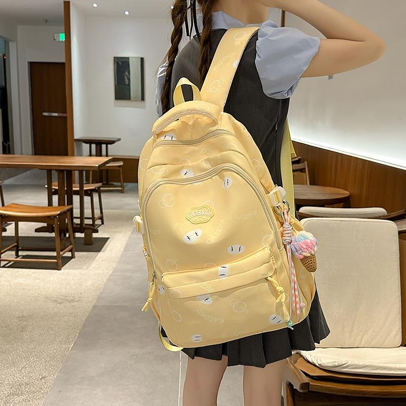 High Value, Fresh and Sweet Alphabet Backpack, Light, Simple and Large-capacity Backpack for Junior High School Students