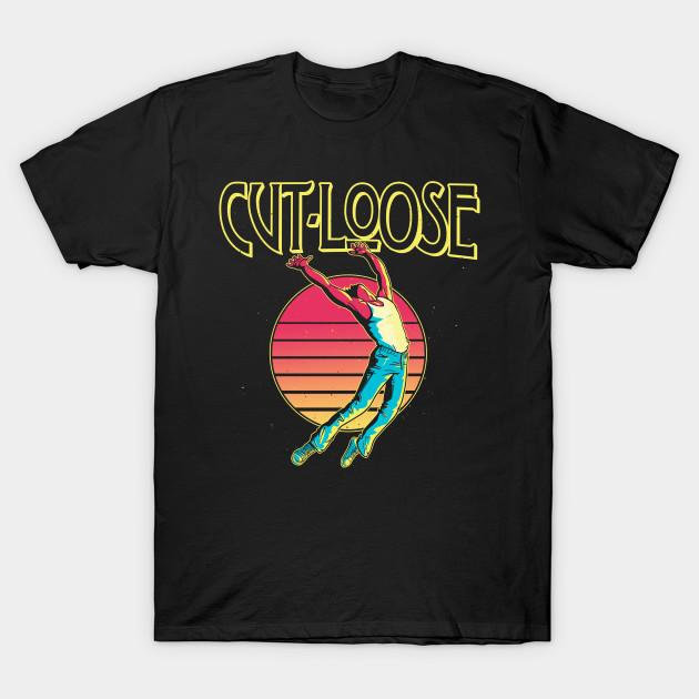 

Men Black Print T-shirt Cut Loose No-Cut Transfer Paper Print Cotton Tshirt S