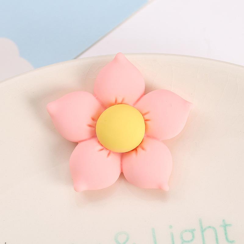 Korean Cute Cartoon 3D Flower Phone Holder Griptok Support For IPhone 14ProMax Samsung Folded Finger Ring Grip ToK Stand Bracket